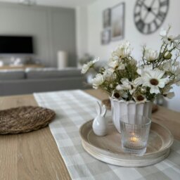 Rackhams Padstow White Wash Wooden Candle Tray - thumbnail 3