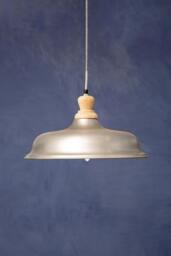 Rackhams Interiors by Premier Small Pendant Light with Zinc Finish, Ceiling Light for Kitchen or Dining Room, Durable Hanging Lamp - thumbnail 3