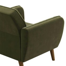Rackhams Teresa Accent Chair with Memory Foam in Velvet Green - thumbnail 4
