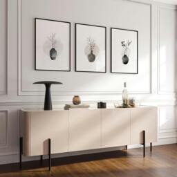 Rackhams Living Room Prints - Set of 3 wall art prints - 20 x 30 in / 50 x 76 cm - Polyester Canvas 260 gsm - Canvas wrapped - thumbnail 4