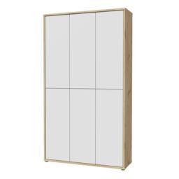 "Rackhams Alice Springs Shoe cabinet with 6 Doors Push-to-Open in Artisan Oak and Light Grey Doors - Matt - Standard - Artisan Oak & Light Grey " - thumbnail 4
