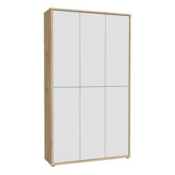 "Rackhams Alice Springs Shoe cabinet with 6 Doors Push-to-Open in Artisan Oak and Light Grey Doors - Matt - Standard - Artisan Oak & Light Grey " - thumbnail 2