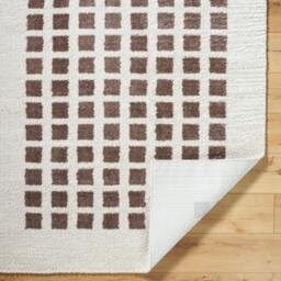 Rackhams Fossay Shag-Washable Beige Brown Modern High Pile Rug - 160 x 213 cm - thumbnail 4