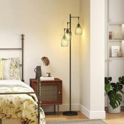 Rackhams Industrial 3-Light Floor Lamp Dimmable Standing Lamp - thumbnail 1