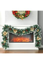Rackhams 270cm Spruce Artificial Greenery Christmas Garland with 50 LED Warm White Lights