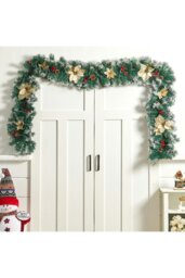 Rackhams 270cm Spruce Artificial Greenery Christmas Garland with 50 LED Warm White Lights - thumbnail 4