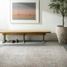 Rackhams Becki Owens Margot-Vintage Blue Pink Green Traditional Boho Rug - 120 x 170 cm - thumbnail 1