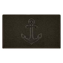 Rackhams Embossed Spaghetti Outdoor Doormat - Brown - 75cm x 44cm - Anchor