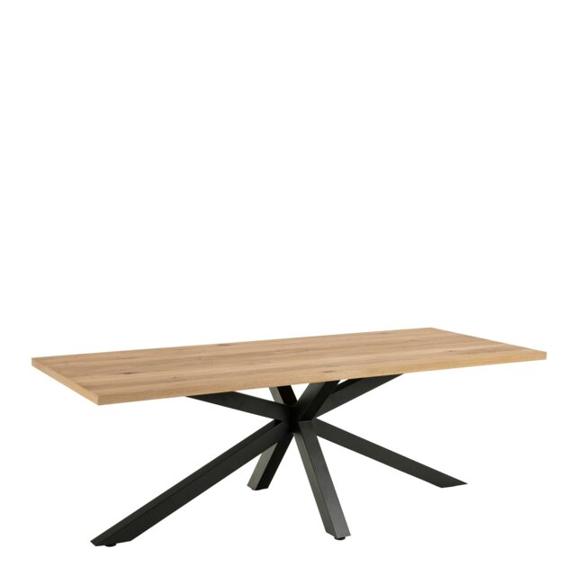 Rackhams Heaven Dining Table in Oak - Black - No - Brown - image 1