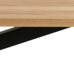 Rackhams Heaven Dining Table in Oak - Black - No - Brown - thumbnail 6