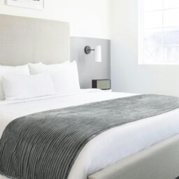 Rackhams Dakota Charcoal Blanket/Throw - Charcoal - 140x180cm - thumbnail 5