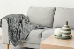Rackhams Dakota Charcoal Blanket/Throw - Charcoal - 140x180cm - thumbnail 3