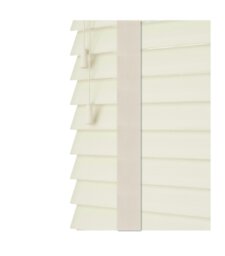 Rackhams Misty White Faux Wood Venetian Blinds with Tapes (130cm Drop) - 230cm - thumbnail 2