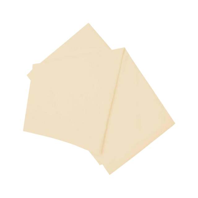Rackhams Brushed Cotton Fitted Sheet - Cream - Narrow Double - Cream - 100% Brushed Cotton - image 1