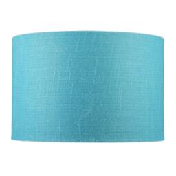Rackhams Designer Coastal Waters Teal Textured Linen Fabric Circular Lamp Shade - thumbnail 4
