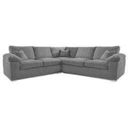 Rackhams Delta Full Jumbo Cord 5 Seater Corner Sofa - Mustard - thumbnail 3