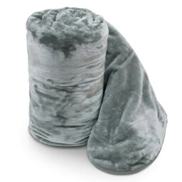 Rackhams Faux Mink Thick Heavy Blanket - 200cm x 240cm - Emerald - thumbnail 2