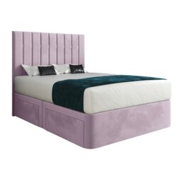 Rackhams Marcelo Upholstered Soft Velvet Bed Frame - Pink - Pink - Small single - thumbnail 5