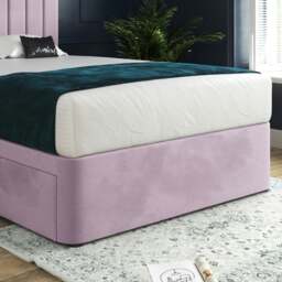 Rackhams Marcelo Upholstered Soft Velvet Bed Frame - Pink - Pink - Small single - thumbnail 3