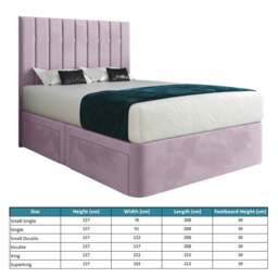 Rackhams Marcelo Upholstered Soft Velvet Bed Frame - Pink - Pink - Small single - thumbnail 4