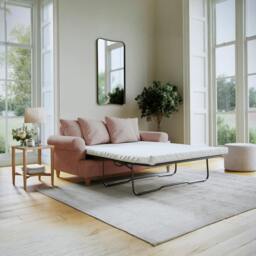 Rackhams Brentwood Sofa Bed - Soft Pink - thumbnail 1
