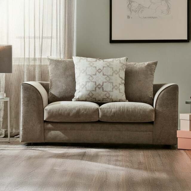 Rackhams Graceland Fabric 2 Seater Sofa - Stone - image 1