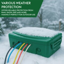 Rackhams Outdoor IP54 Rated Electrical Connection Box Green - thumbnail 2