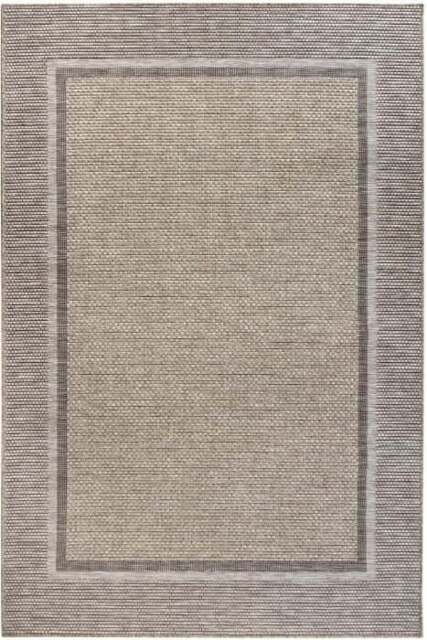 Rackhams Natural Brown Bordered Rug - Indoor & Outdoor - 155X230 cm - image 1