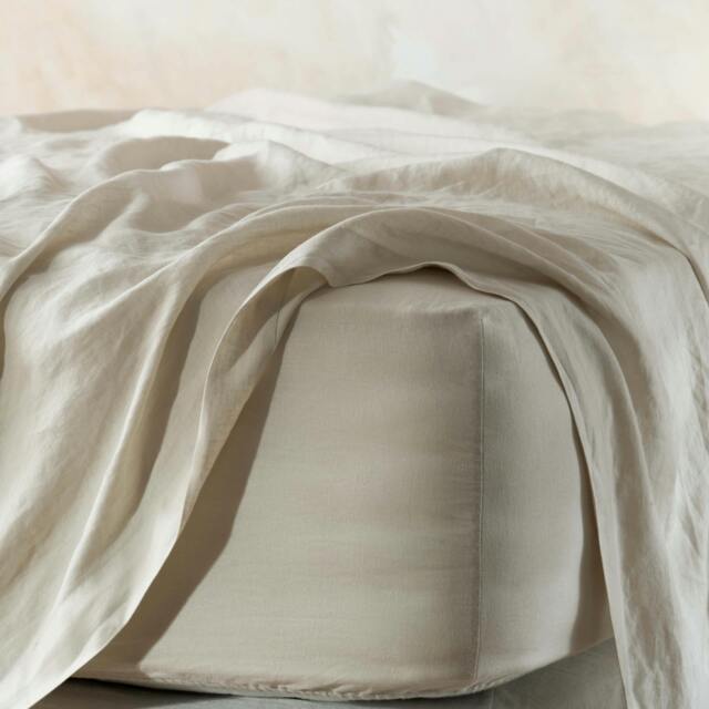 Rackhams Natural French Linen Flat Sheet - King - image 1