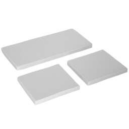 Rackhams 3PCs Rattan Garden Seat Cushions Pads for Patio Furniture, Grey - 3 Piece - Blue - thumbnail 2