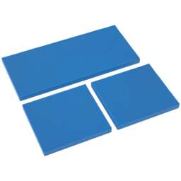 Rackhams 3PCs Rattan Garden Seat Cushions Pads for Patio Furniture, Grey - 3 Piece - Blue - thumbnail 1