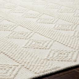 Rackhams Hygge-Hand Woven White Wool Cottage Rug - 76 x 244 cm - thumbnail 4
