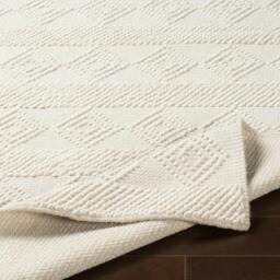 Rackhams Hygge-Hand Woven White Wool Cottage Rug - 76 x 244 cm - thumbnail 5