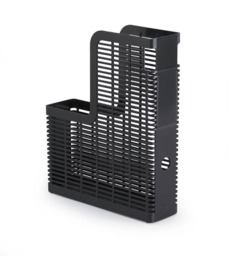 Rackhams OPTIMO Magazine Rack Recycled Plastic Desk Organiser - 6 Pack - A4 Grey