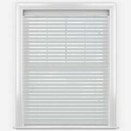 Rackhams Dove Grey Faux Wood Fine Grain Venetian Blinds with Strings - 210cm - thumbnail 1