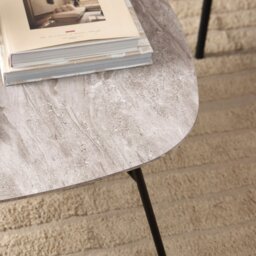 Rackhams Caracas Coffee Table with Grey Marble Effect - 1 - Grey Marble Effect - Grey - thumbnail 4