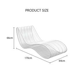 Rackhams Oceana Sunbathing Bed, Sun Garden Lounger, Sun Chair Lounger, Outdoor Furniture - White - thumbnail 6
