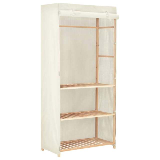 Rackhams 3-Tier Clothes Wardrobe 79x40x170 cm