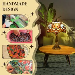Rackhams Antique Table Lamp, for Bedroom Bedside, Bulb not Included - thumbnail 5