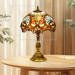 Rackhams Antique Table Lamp, for Bedroom Bedside, Bulb not Included - thumbnail 4