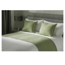 Rackhams Crompton Quilted Bed Runner - Sage - 220cm x 70cm - Sage - 60% Cotton/40% Polyester - thumbnail 3