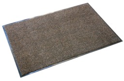Rackhams Indoor Scraper Door Mat – Anti-Slip Vinyl Backed Dirt Trapper Entrance Mat – Brown – Multiple Sizes - 60 x 90cm - thumbnail 2