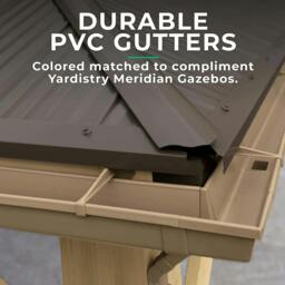 Rackhams Rain Gutter Kit for 12ft x 10ft Meridian Gazebo - thumbnail 2