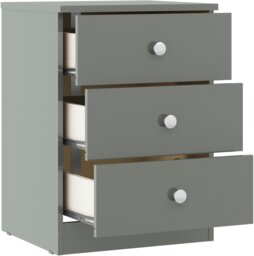 Rackhams Denver 2 Door Double Wardrobe 4 Piece Bedroom Set - White Gloss - thumbnail 6