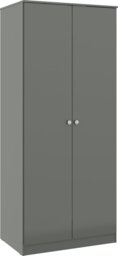 Rackhams Denver 2 Door Double Wardrobe 4 Piece Bedroom Set - White Gloss - thumbnail 3