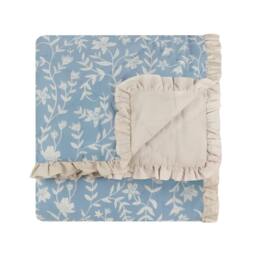 Rackhams Amelia Cotton Quilted Bedspread - Delph Blue - 240cm x 260cm - Delph Blue - 100% Mixed - thumbnail 3