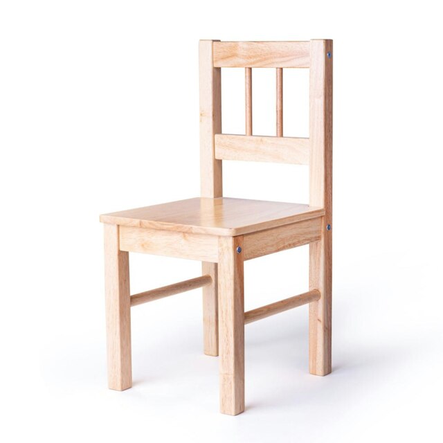 Rackhams Natural Wood Chair, Ideal For Any Playroom Or Bedroom, Seat Height 30cm