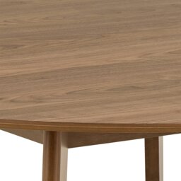 Rackhams Roxby Round Dining Table in Walnut 140x76cm - Walnut - No - Brown - thumbnail 6