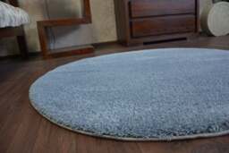 Rackhams Micro Shaggy Rug - 120cm_diameter - thumbnail 2