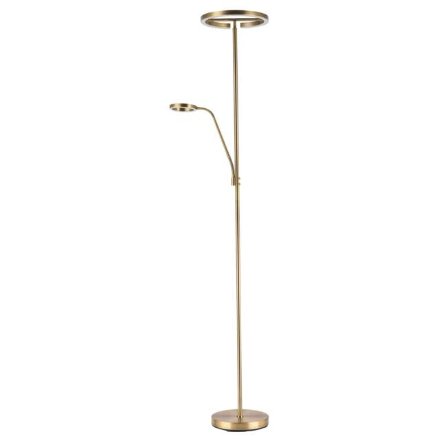Rackhams Halo LED Mother and Child Floor Lamp in Antique Brass with Dimmers - image 1